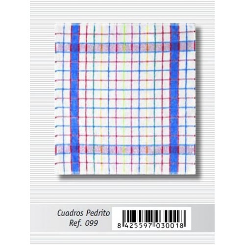 PANO DE COZINHA 099 PEDRITO 50x50 CM EAN 8425597030018