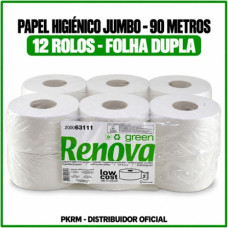 RENOVA JUMBO 90 METROS ROLOS PAPEL HIGIENICO  EAN 5601028017893