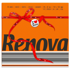 RENOVA GUARDANAPOS RED LABEL LARANJA 30*32 CM PACK 70 UND  EAN 5601028000772