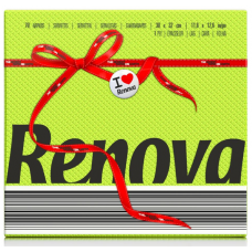 RENOVA GUARDANAPOS RED LABEL VERDE 30*32 CM PACK 70 UND  EAN 5601028002240