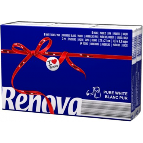 RENOVA LENÇOS DE PAPEL ESSENTIAL PACK 6 UND  EAN 5601028002127