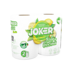 JOKER 2 ROLOS PAPEL COZINHA LIMÃO 2=4 PA1916  EAN 5607015008554