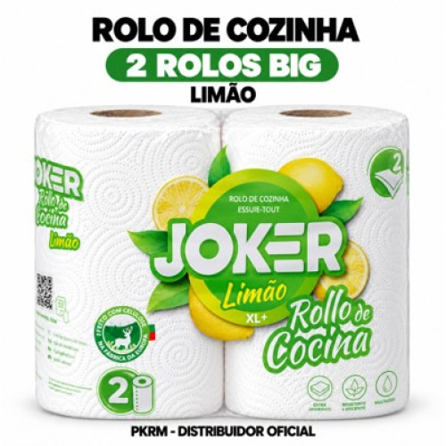 JOKER 2 ROLOS PAPEL COZINHA LIMÃO 2=4 PA1916  EAN 5607015008554
