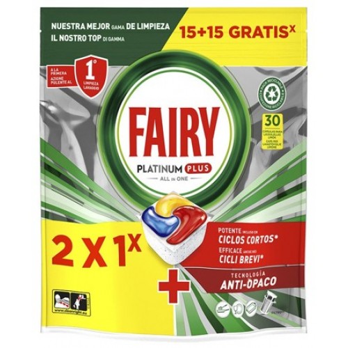 FAIRY PASTILHAS PLATINUM PLUS 15+15 UND EAN 8700216322331 