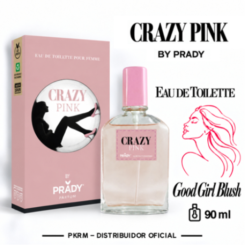 PRADY EDT MULHER CRAZY PINK 90 ML EAN 8423564141026