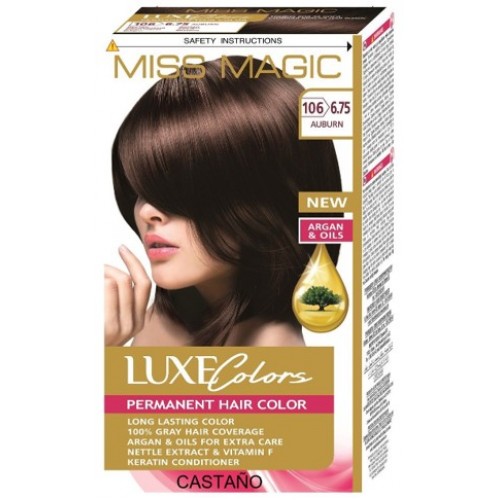 MISS MAGIC COLORAÇÃO CABELO 6.75 CASTANHO ACOBREADO EAN 3800708230078