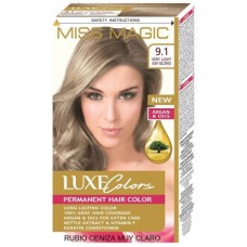 MISS MAGIC COLORAÇÃO CABELO 9.1 LOIRO ACINZENTADO MUITO CLARO EAN 3800708230382