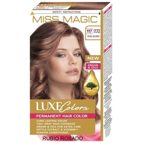 MISS MAGIC COLORAÇÃO CABELO 7.72 LOIRO ROSADO EAN 3800708230184