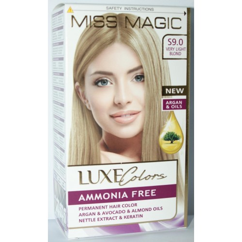 MISS MAGIC COLORAÇÃO CABELO 9.0 LOIRO MUITO CLARO EAN 3800708385952 
