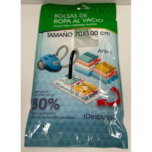 TUKA BOLSA ARRUMAÇÃO DE VACUO 70x100 CM EAN 8436612163574