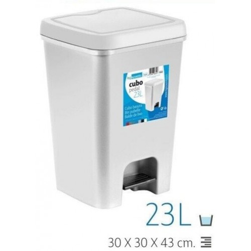 BALDE PLASTICO BRANCO PARA LIXO 23 LT EAN 8413846288013