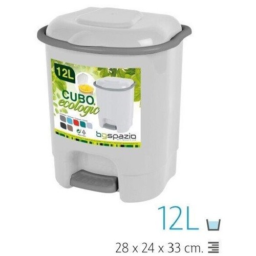 BALDE PLASTICO BRANCO PARA LIXO 12 LT EAN 8413846095109