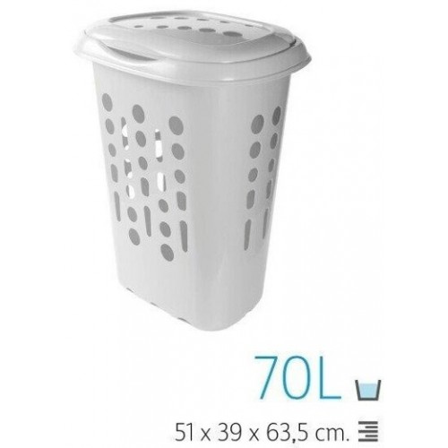 CESTO PLASTICO PARA ROUPA 70 LT EAN 8413846836016