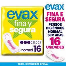 EVAX PENSOS HIGIENICOS NORMAL SEM ABAS 16 UND EAN 8410108006682 