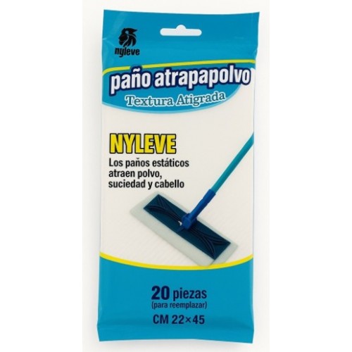 NYLEVE RECARGA MOPA PÓ  PACK 20 UND 22x45 CM EAN 8437024961390