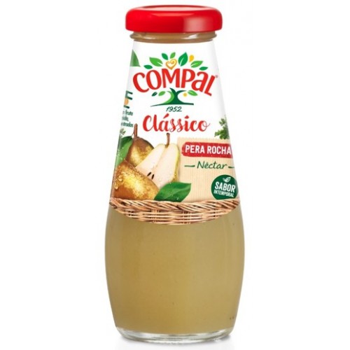 COMPAL CLÁSSICO NÉCTAR PERA ROCHA 20 CL EAN 5601151061459 VALIDADE -5/27