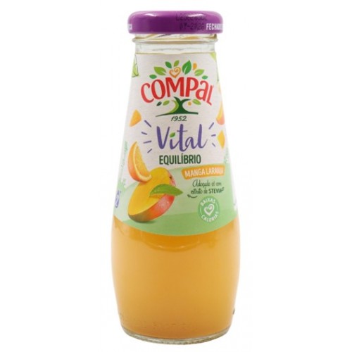 COMPAL VITAL NÉCTAR MANGA LARANJA 20 CL EAN 5601151584453 VALIDADE - 2/27