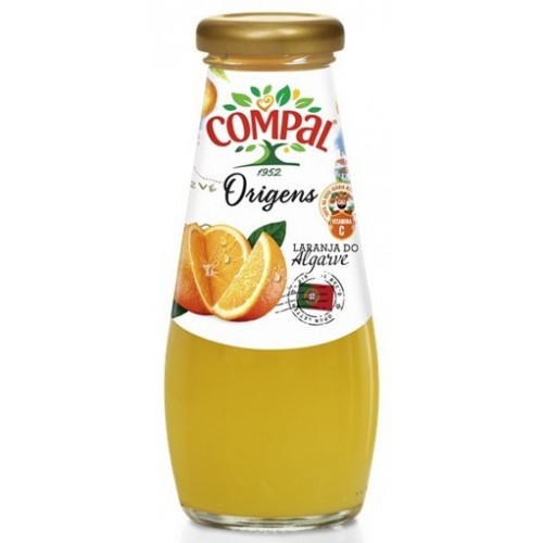 COMPAL ORIGENS NÉCTAR LARANJA DO ALGARVE 20 CL EAN 5601151981269 VALIDADE - 11/26  