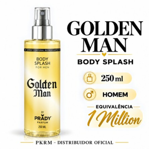 PRADY BODY SPLASH GOLDEN MAN 250 ML EAN 8423564132611 