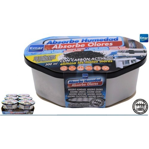EMAR ABSORVE HUMIDADE E ODORES COM CARVÃO 300 ML EAN 8422498112010