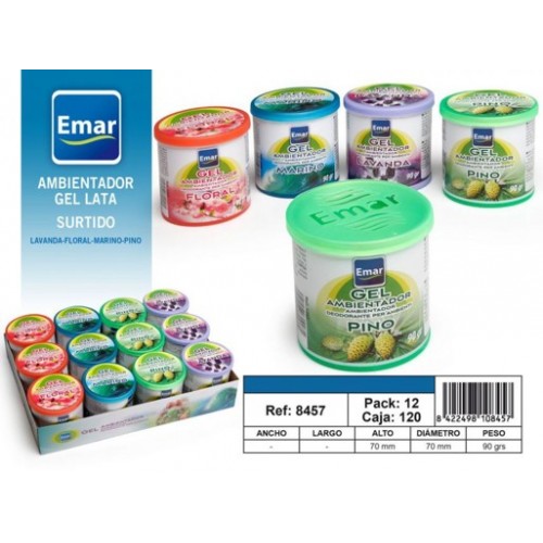 EMAR AMBIENTADOR GEL SORTIDO 90 GR EAN 8422498108457