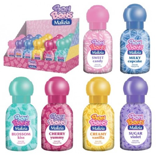 MALIZIA BON BONS EDT INFANTIL DISPLAY BOX  6 FRAGRANCIAS 50ML EAN 8003510235520