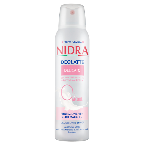 NIDRA DEO LATTE BODY SPRAY DELICATO 0% ALCOOL 150ML EAN 8003510030477