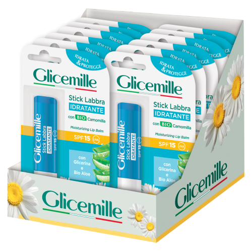 GLICEMILLE BATON LABIAL COM SPF 15 IDRATANTE 5,5ML EAN 8003510028825