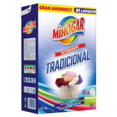 MIHOGAR DETERGENTE PÓ ROUPA MAQUINA TRADICIONAL 85D EAN 8411897130534 