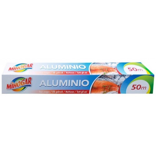 MIHOGAR PAPEL ALUMINIO 50MT EAN 8437001097982 