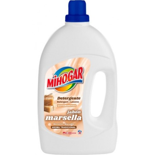 MIHOGAR DETERGENTE ROUPA MARSELHA 3 LT 46 DOSES EAN 8411897133221 