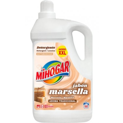 MIHOGAR DETERGENTE ROUPA MARSELHA 100 DOSES EAN 8426821012350 