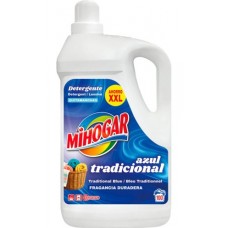 MIHOGAR DETERGENTE ROUPA EM GEL AZUL TRADICIONAL 100 DOSES EAN 8426821012343 