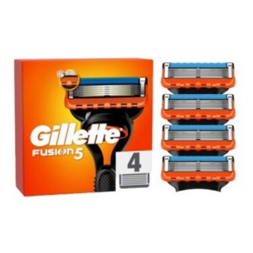 GILLETTE FUSION 5 PACK 4 RECARGAS LAMINAS BARBEAR EAN 7702018851294 