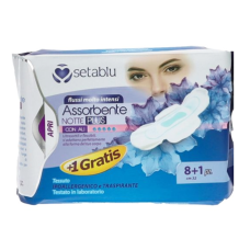 SETABLU PENSOS HIGIENICOS NOITE PLUS COM ABAS PACK 9 UND EAN 8059174593032