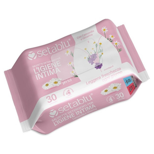 SETABLU TOALHISTAS INTIMAS CAMOMILA E GLICERINA 30 UND EAN 8053298620452
