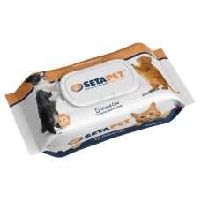 SETAPET  TOALHISTAS HUMIDAS 72 UND COM TAMPA PARA CAO E GATO EAN 8053298620483