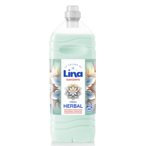 LINA AMACIADOR ROUPA 2 LT 80 DOSES HERBAL EAN 8411897129378 