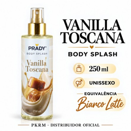 PRADY BODY SPLASH VANILLA TOSCANA 250 ML EAN 8423564145222