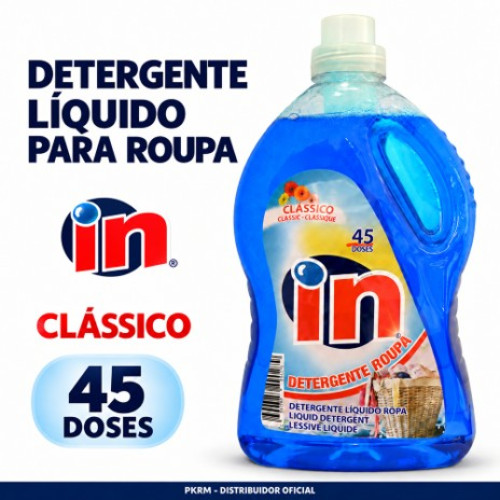 IN DETERGENTE ROUPA CLÁSSICO 45 DOSES EAN 5600387490279