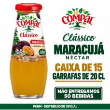 COMPAL CLÁSSICO NÉCTAR MARACUJÁ 20 CL EAN 5601151774458 VALIDADE  -  7/27  