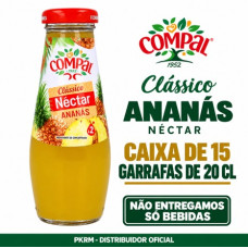 COMPAL CLÁSSICO NÉCTAR ANANÁS 20 CL EAN 5601151561454 VALIDADE  -  8/27  
