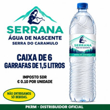 ÁGUA SERRANA 1,50 LT EAN 5601839000084 VALIDADE - 5/28 TEM SDR 