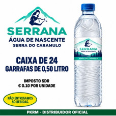 ÁGUA SERRANA 0,50 LT EAN 5601839000077 VALIDADE - 8/28 TEM SDR 