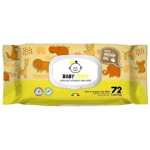 BABY LINDO TOALHITAS HÚMIDAS ARGAN 72 UND  EAN 8014002000779