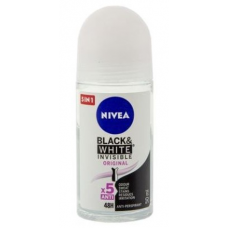NIVEA DEO ROLL ON WOMEN 50 ML INVISIBLE BLACK & WHITE EAN 8999777004354    