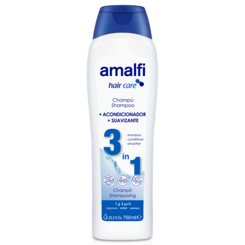 AMALFI SHAMPOO 3 EM 1 750 ML  EAN 8414227691743