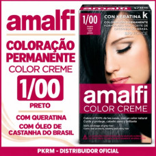 AMALFI COLORAÇÃO CABELO NO. 1/00 PRETO EAN 8414227688309