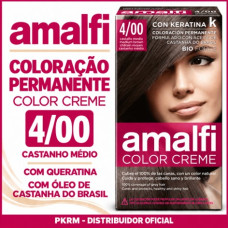 AMALFI COLORAÇÃO CABELO NO. 4/00 CASTANHO MEDIO EAN 8414227689252