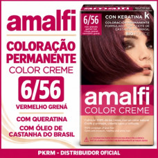 AMALFI COLORAÇÃO CABELO NO. 6/56 VERMELHO GRENA EAN 8414227058409